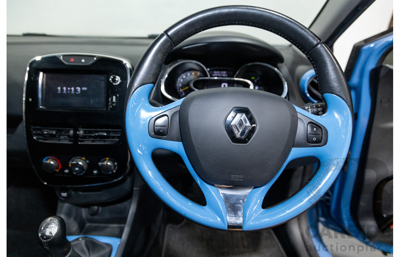 9/2013 Renault Clio Expression X98 5d Hatchback French Blue Turbo 0.9L