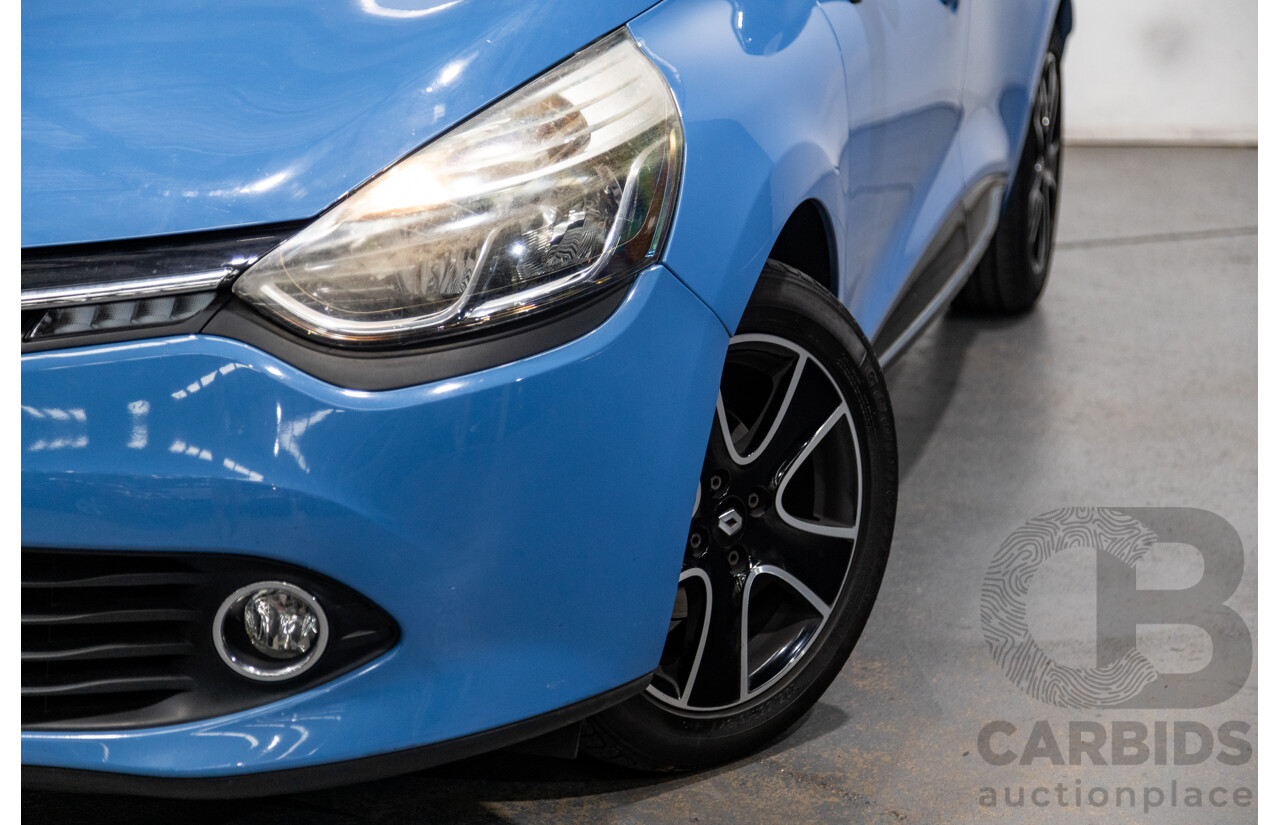 9/2013 Renault Clio Expression X98 5d Hatchback French Blue Turbo 0.9L