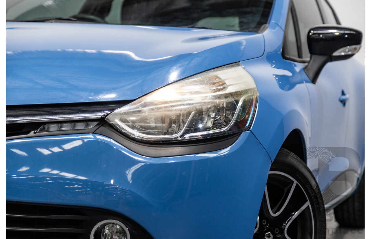 9/2013 Renault Clio Expression X98 5d Hatchback French Blue Turbo 0.9L