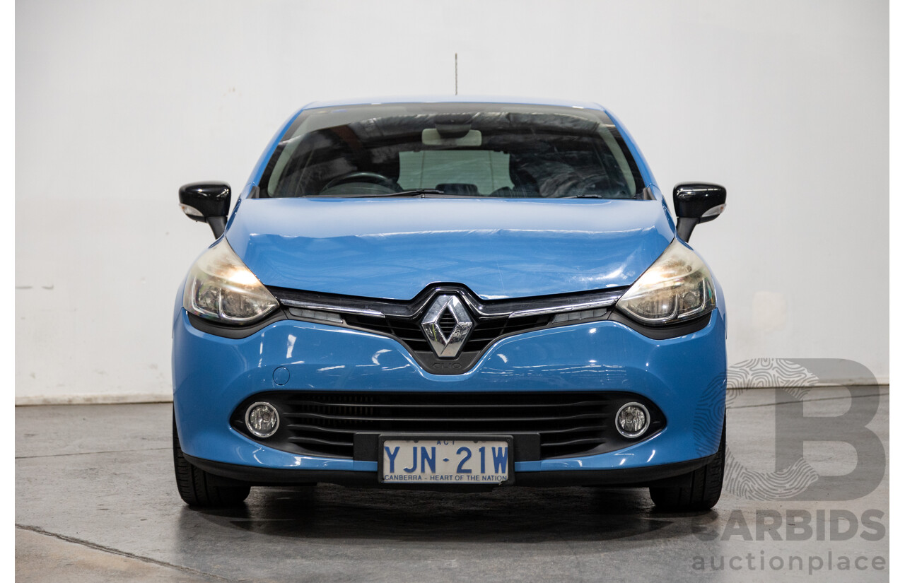 9/2013 Renault Clio Expression X98 5d Hatchback French Blue Turbo 0.9L