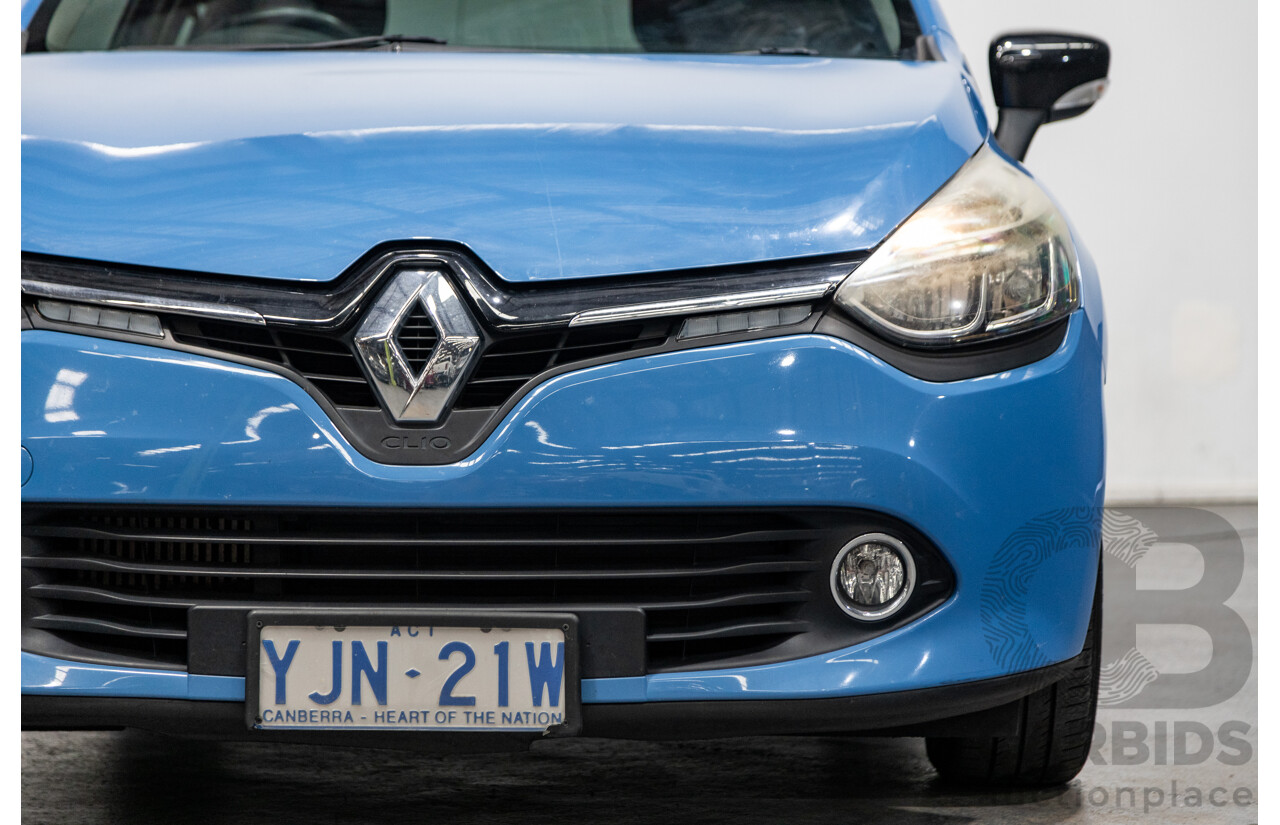 9/2013 Renault Clio Expression X98 5d Hatchback French Blue Turbo 0.9L