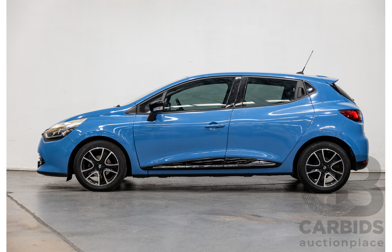 9/2013 Renault Clio Expression X98 5d Hatchback French Blue Turbo 0.9L