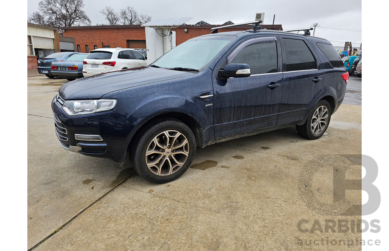 4/2013 Ford Territory Titanium (4x4) SZ 4d Wagon Blue 2.7L