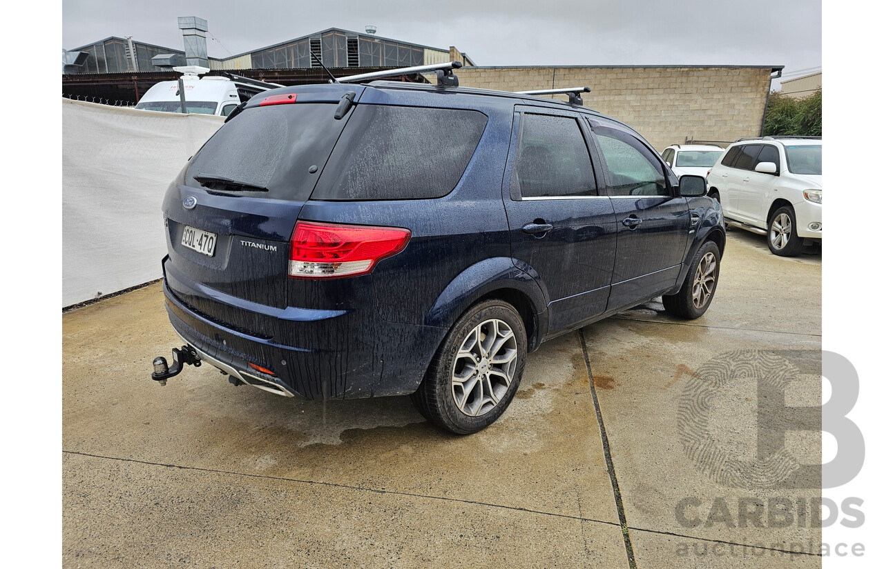 4/2013 Ford Territory Titanium (4x4) SZ 4d Wagon Blue 2.7L