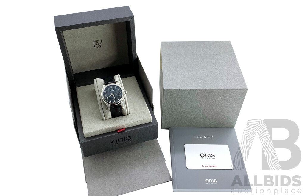 Oris Classic Date Steel Automatic with Black Dial