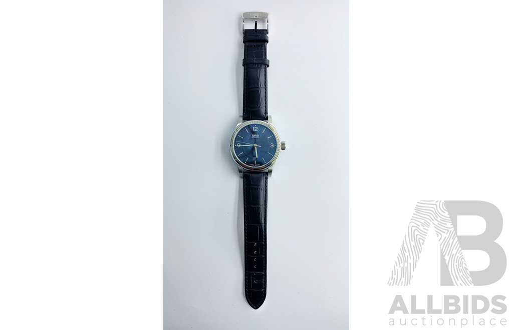 Oris Classic Date Steel Automatic with Black Dial