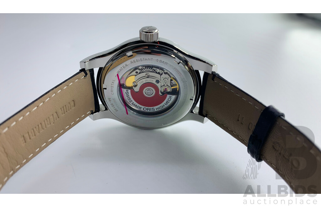 Oris Classic Date Steel Automatic with Black Dial