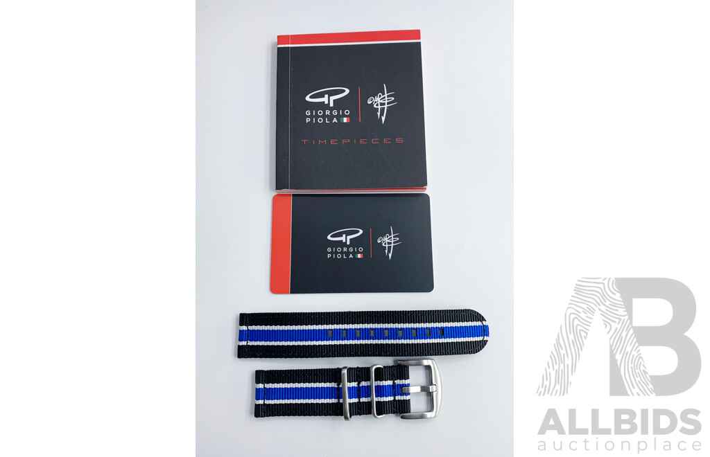 Giorgio Piola Carbon Fibre Sport Limited Edition 8 Diamond In Bezel