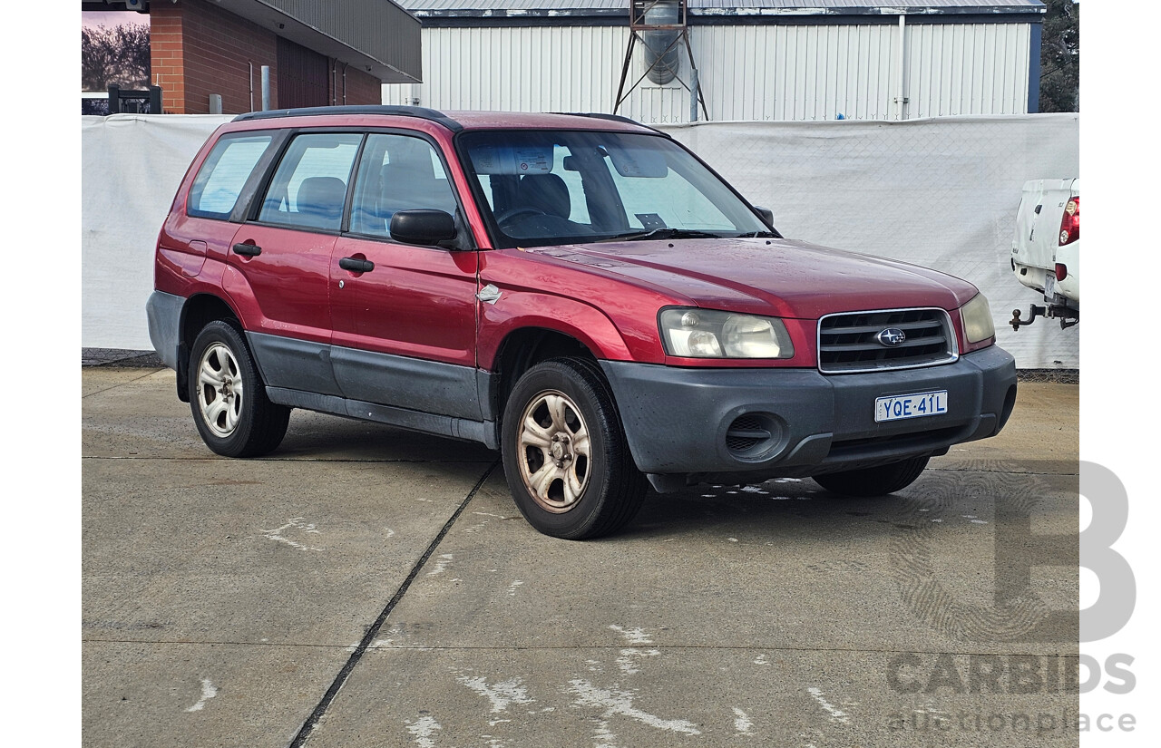 12/2004 Subaru Forester X MY04 4d Wagon Maroon 2.5L