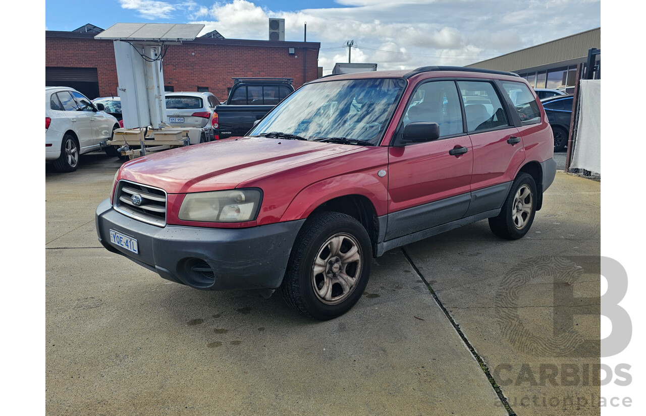 12/2004 Subaru Forester X MY04 4d Wagon Maroon 2.5L