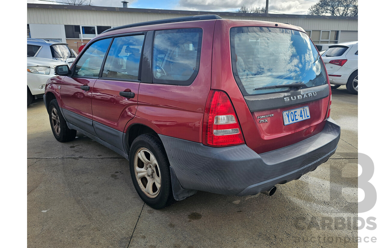 12/2004 Subaru Forester X MY04 4d Wagon Maroon 2.5L