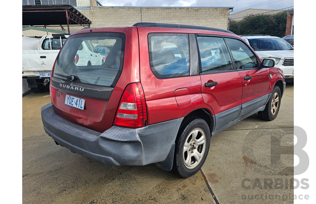 12/2004 Subaru Forester X MY04 4d Wagon Maroon 2.5L