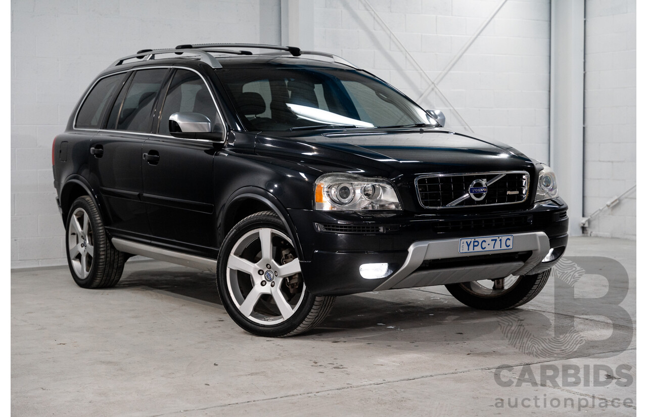 2/2012 Volvo XC90 3.2 R-Design (AWD) MY12 4d Wagon Black 3.2L - 7 Seater