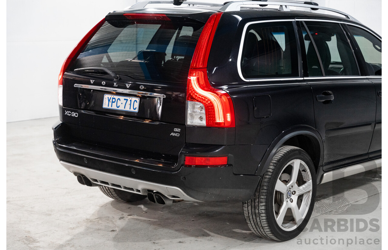 2/2012 Volvo XC90 3.2 R-Design (AWD) MY12 4d Wagon Black 3.2L - 7 Seater