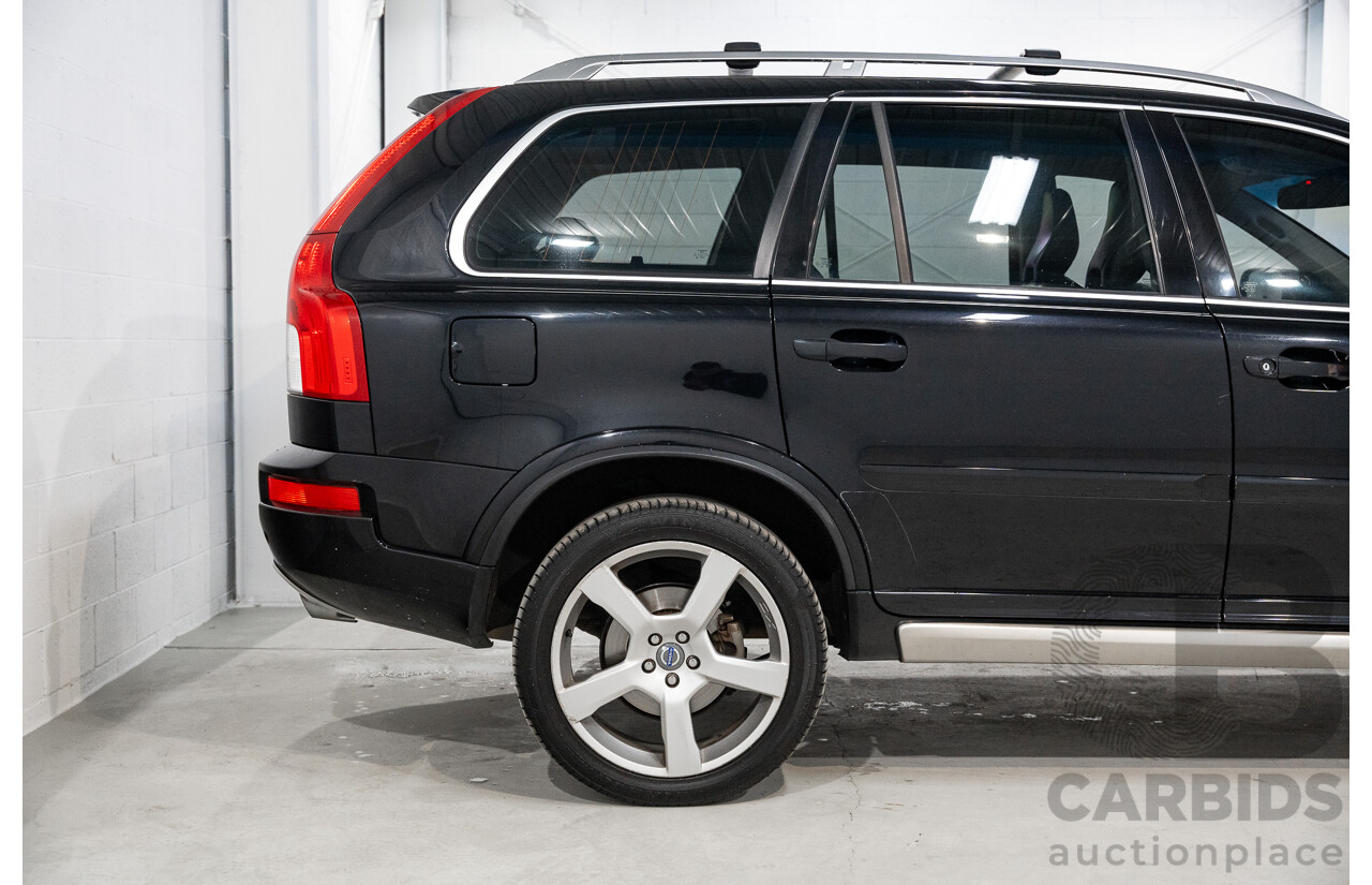 2/2012 Volvo XC90 3.2 R-Design (AWD) MY12 4d Wagon Black 3.2L - 7 Seater