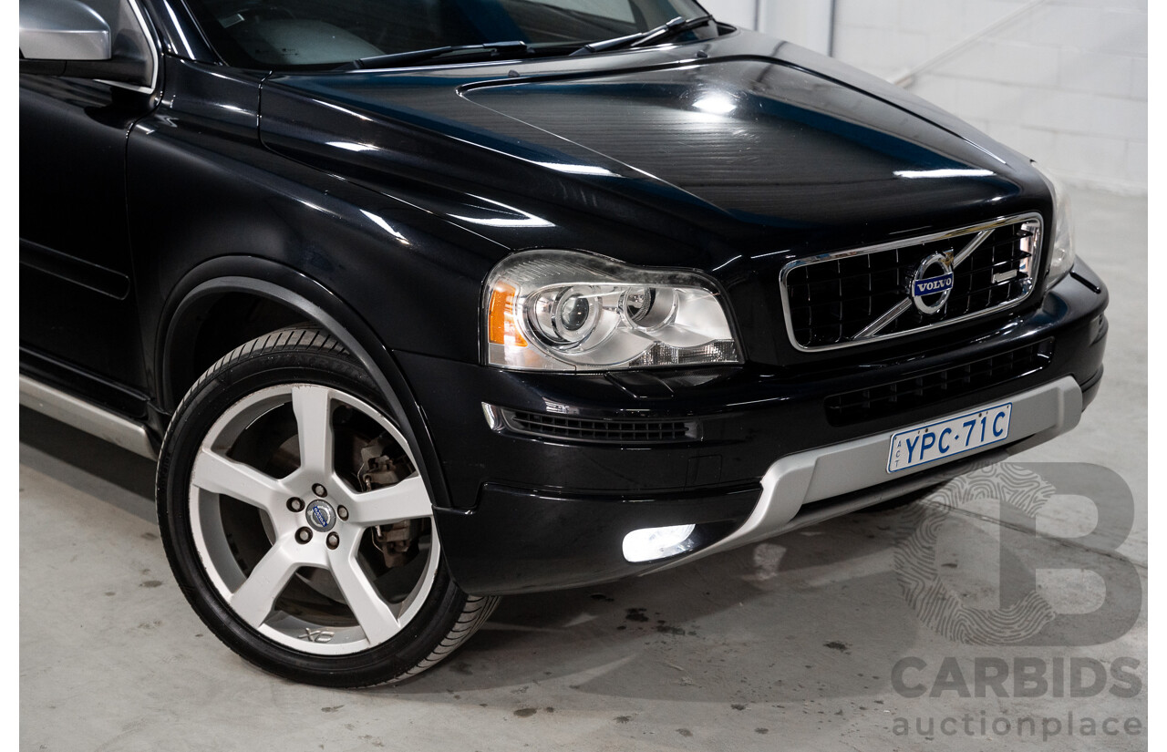 2/2012 Volvo XC90 3.2 R-Design (AWD) MY12 4d Wagon Black 3.2L - 7 Seater