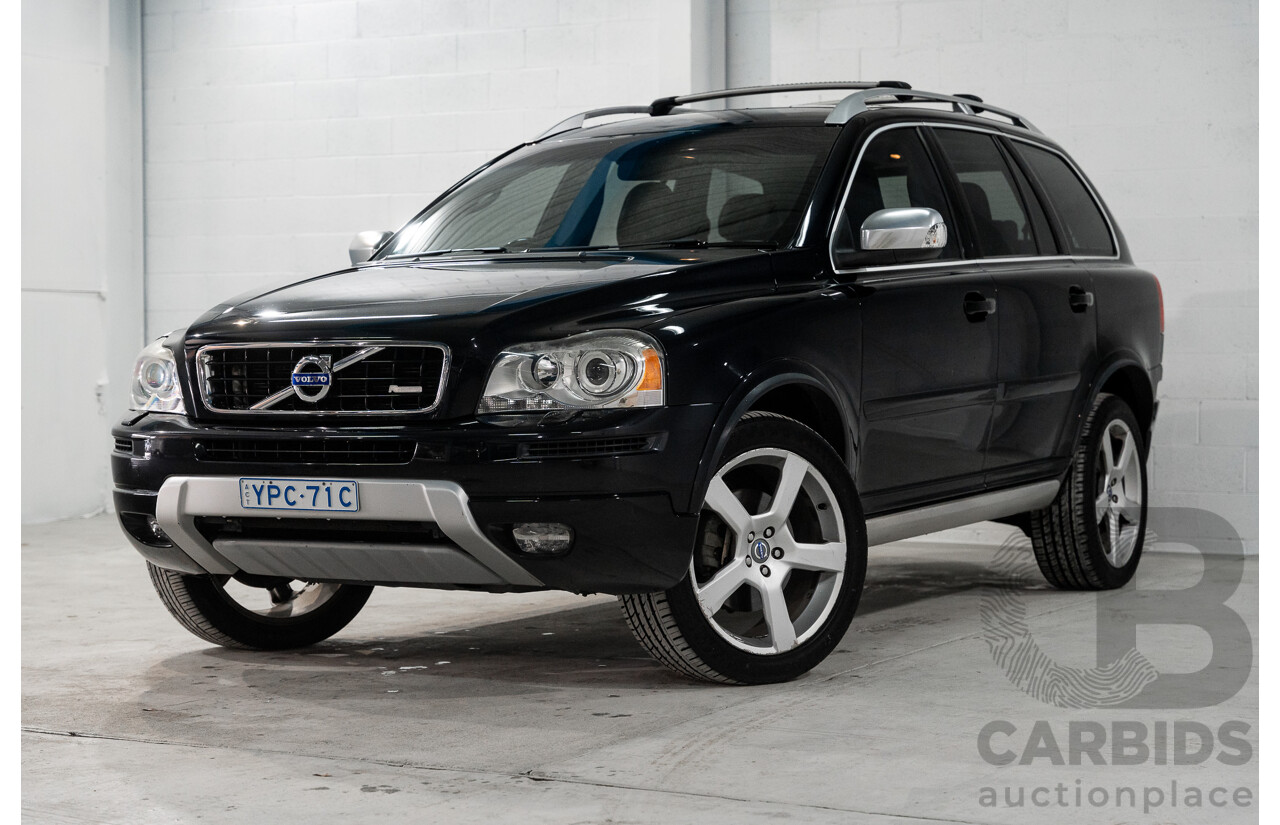 2/2012 Volvo XC90 3.2 R-Design (AWD) MY12 4d Wagon Black 3.2L - 7 Seater