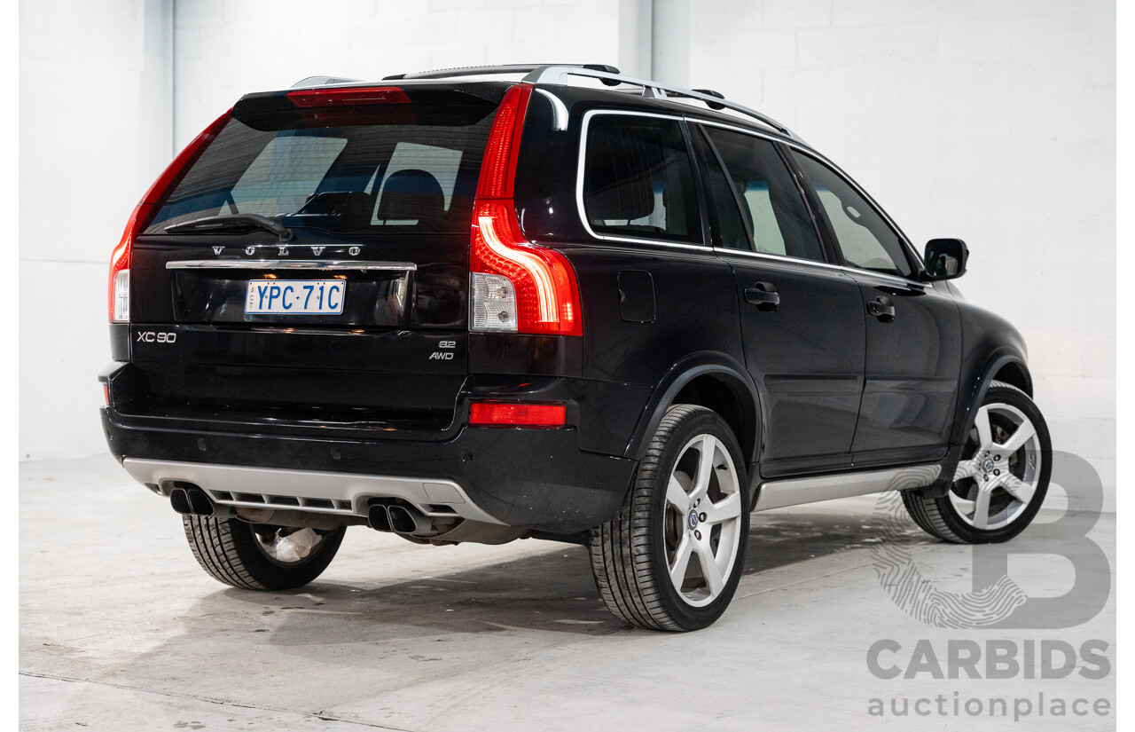 2/2012 Volvo XC90 3.2 R-Design (AWD) MY12 4d Wagon Black 3.2L - 7 Seater