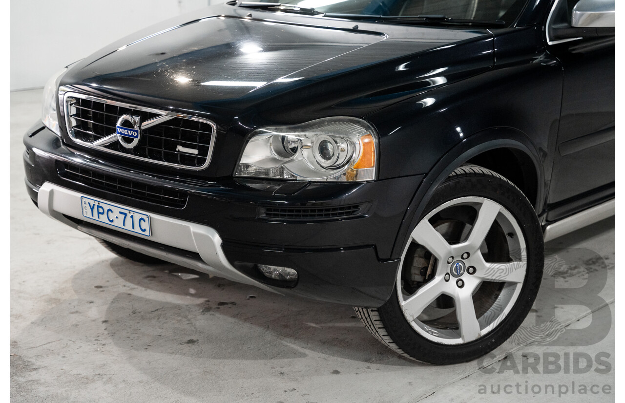 2/2012 Volvo XC90 3.2 R-Design (AWD) MY12 4d Wagon Black 3.2L - 7 Seater