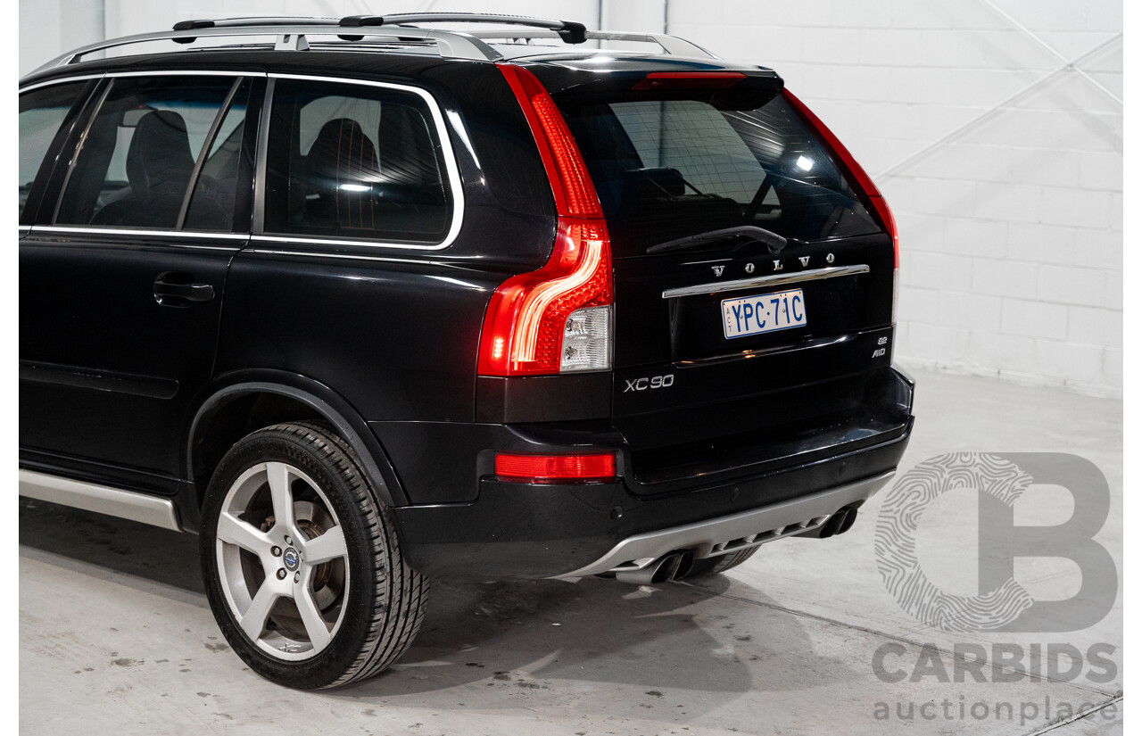 2/2012 Volvo XC90 3.2 R-Design (AWD) MY12 4d Wagon Black 3.2L - 7 Seater