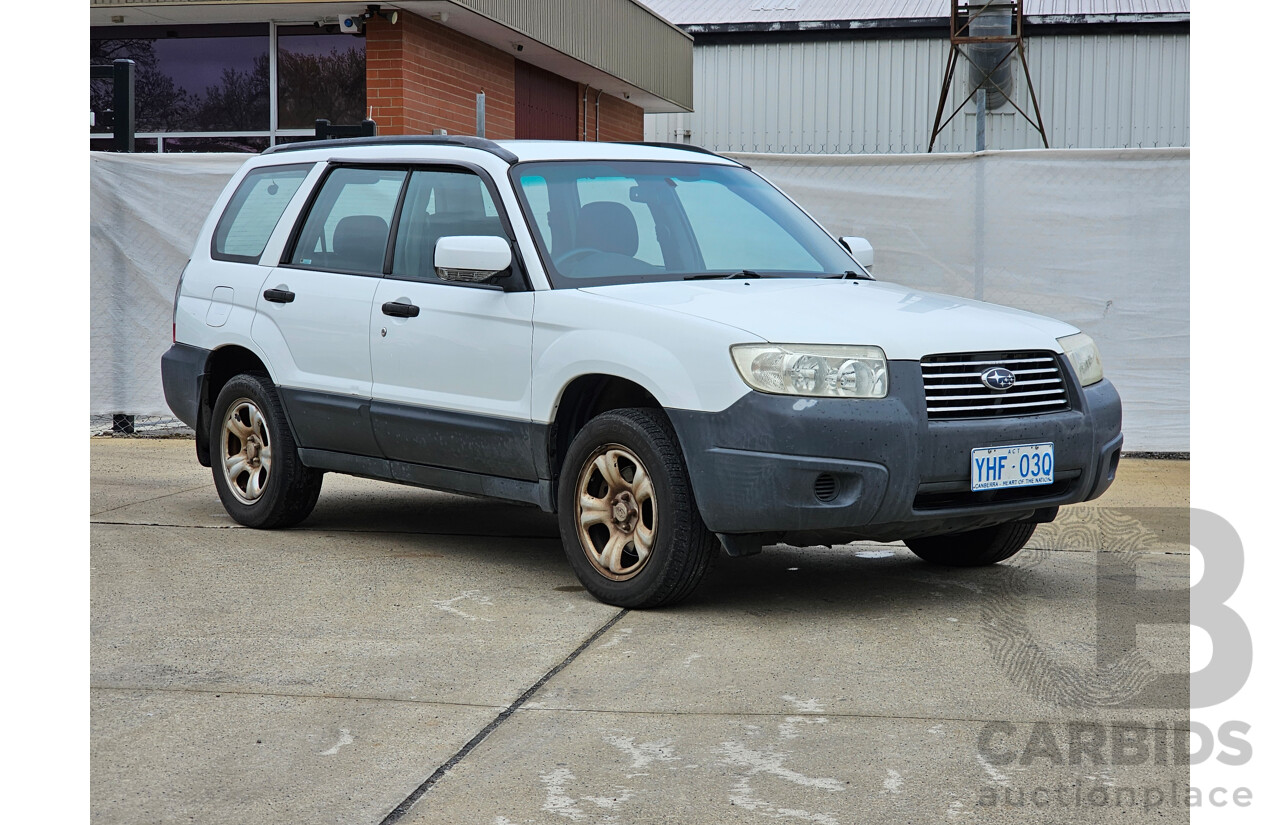 6/2007 Subaru Forester X MY07 4d Wagon White 2.5L