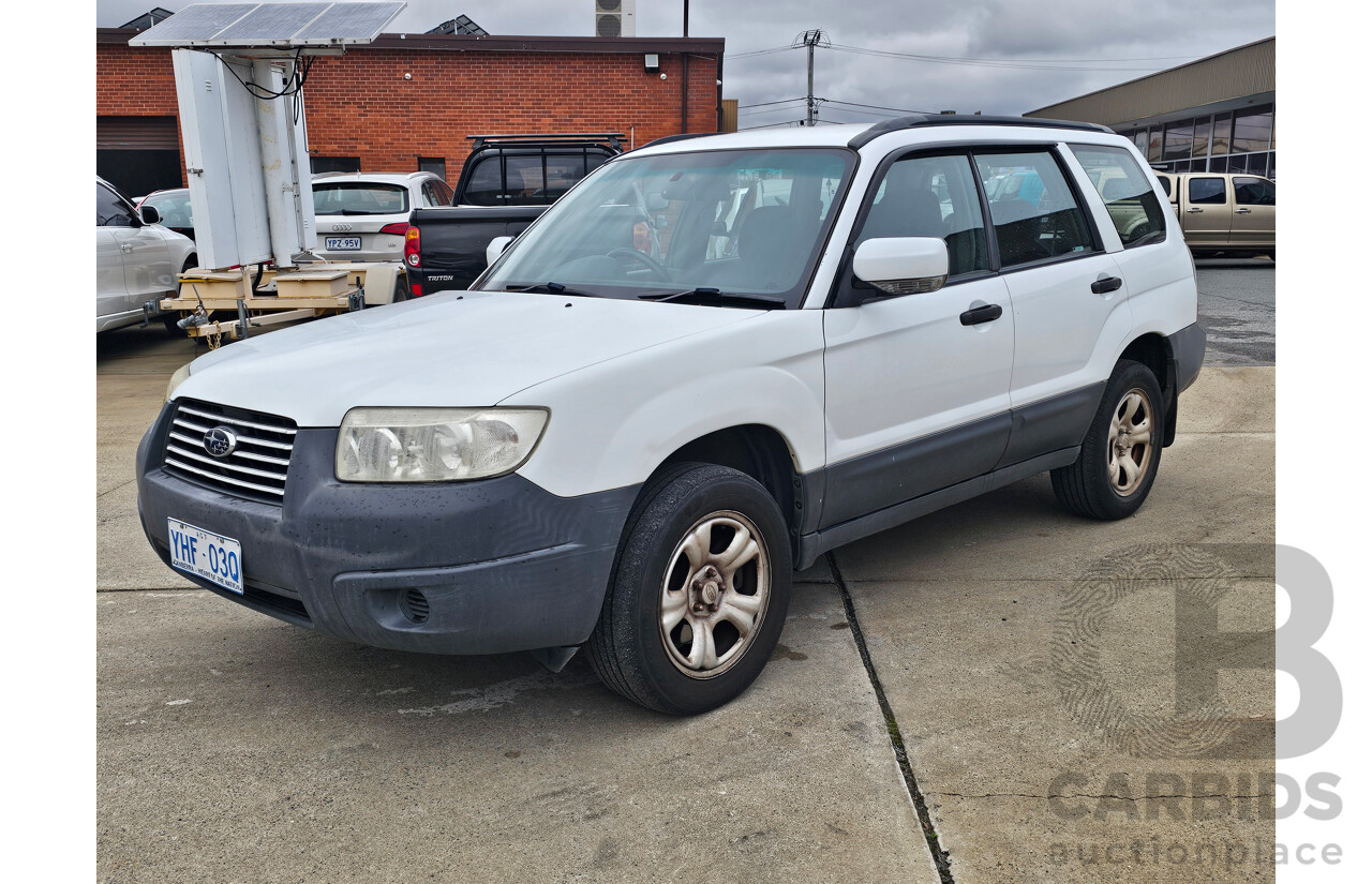 6/2007 Subaru Forester X MY07 4d Wagon White 2.5L