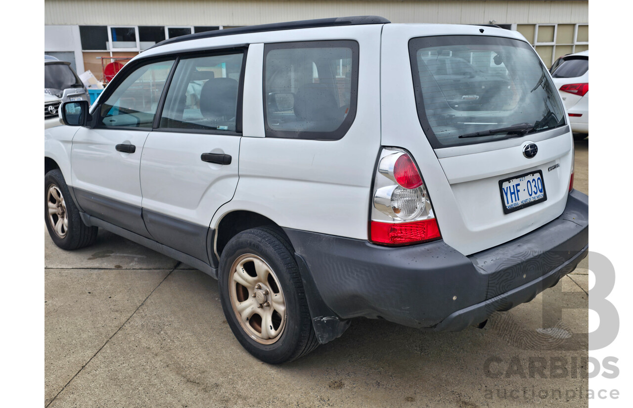 6/2007 Subaru Forester X MY07 4d Wagon White 2.5L