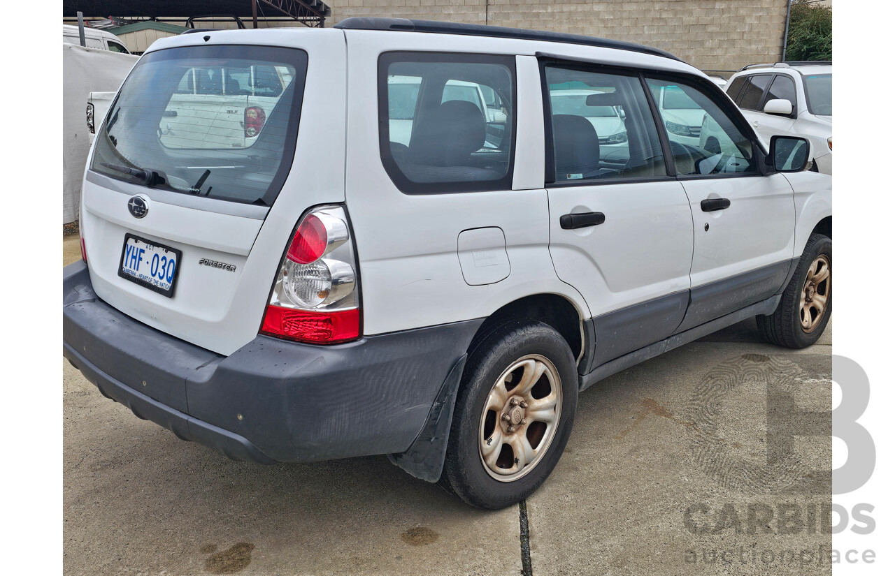 6/2007 Subaru Forester X MY07 4d Wagon White 2.5L