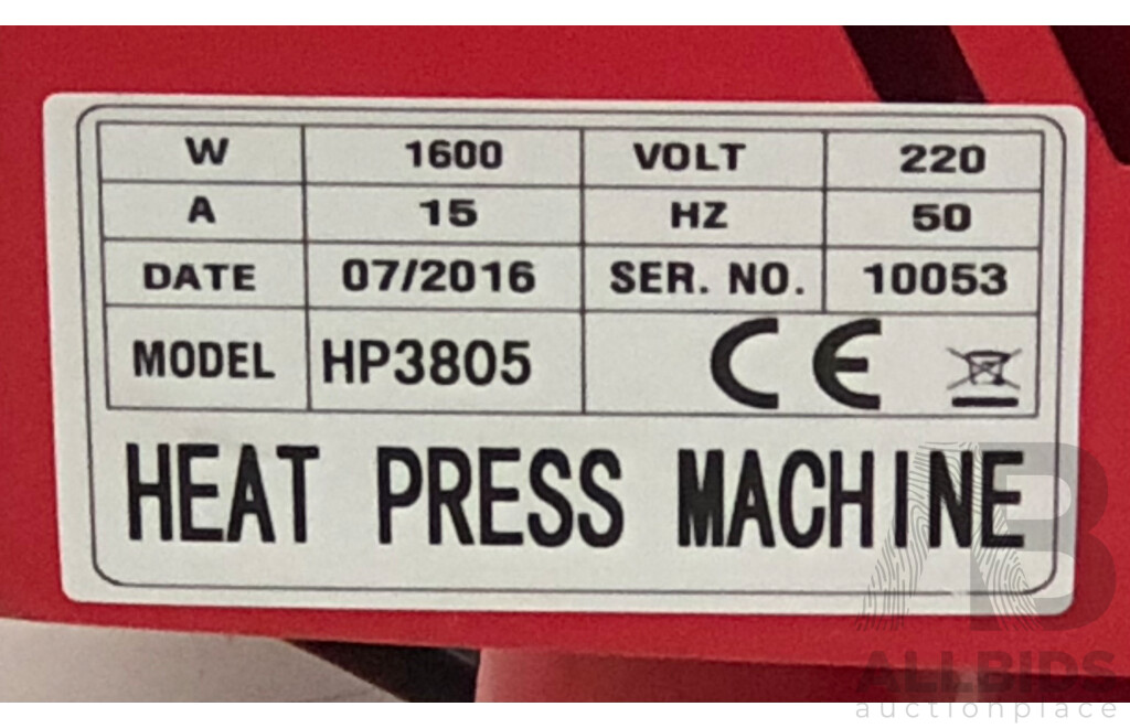 Xinhong HP3805 Swing Away Heat Press