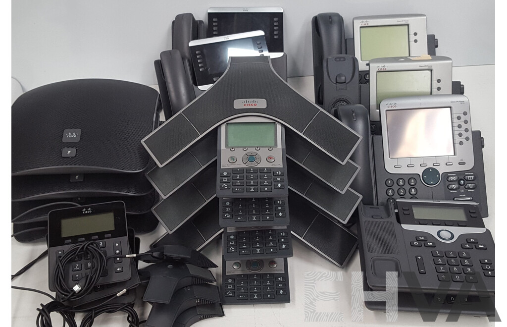 Bulk Lot of Teleconferencing Equipment & Office Phones