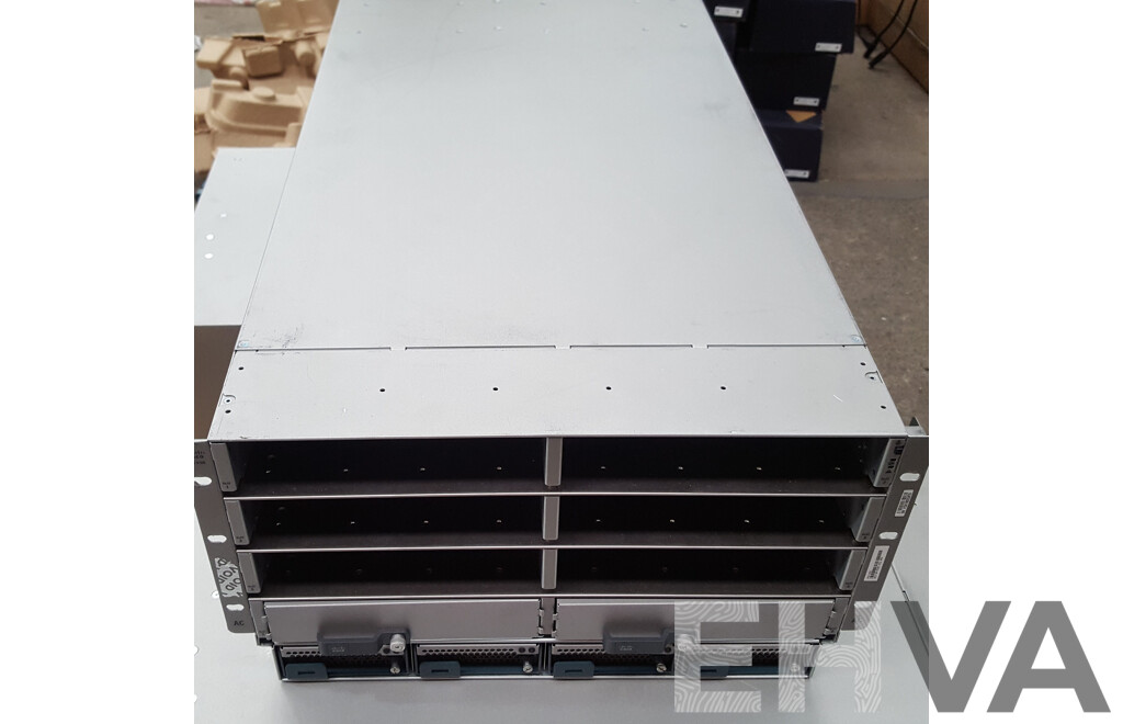 Cisco UCS 5108 8-Slot Blade Server Chassis w/ 2 x Cisco UCS B200 M3 Dual Intel Xeon (E5-2650 v2) 2.60GHz-3.40GHz 8-Core CPU Blade Servers