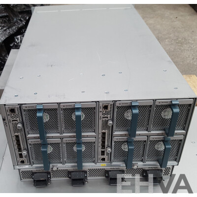 Cisco UCS 5108 8-Slot Blade Server Chassis w/ 2 x Cisco UCS B200 M3 Dual Intel Xeon (E5-2650 v2) 2.60GHz-3.40GHz 8-Core CPU Blade Servers