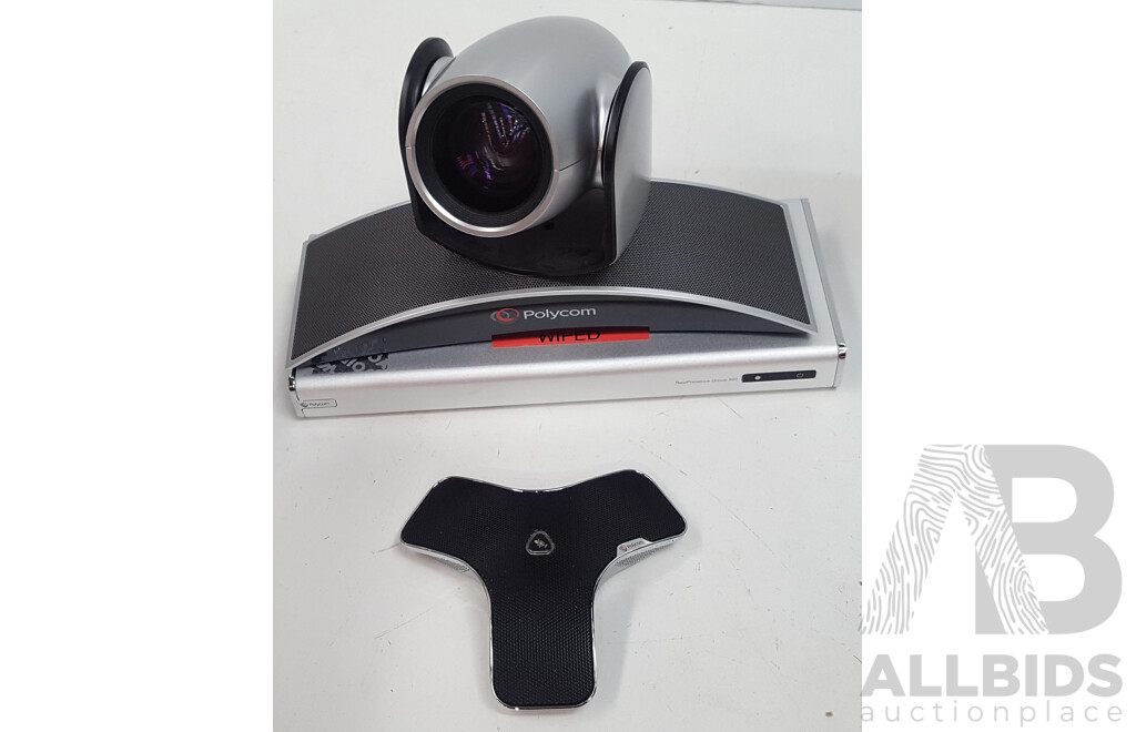 Polycom RealPresence Group 500 Codec w/ Power Supply, Polycom MPTZ-9 EagleEye & Expansion Microphone