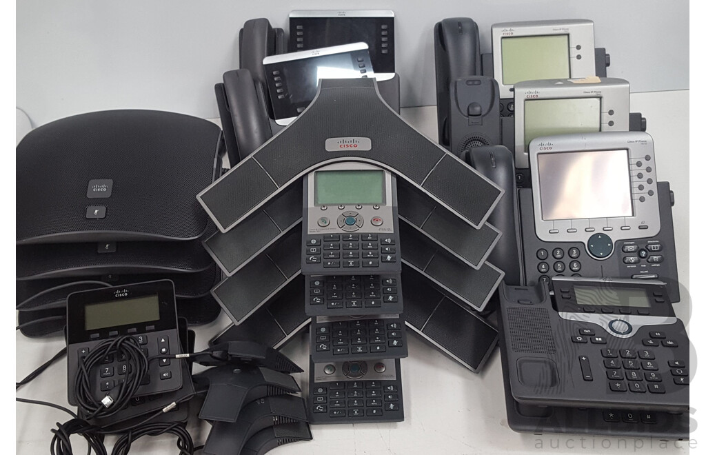 Bulk Lot of Teleconferencing Equipment & Office Phones