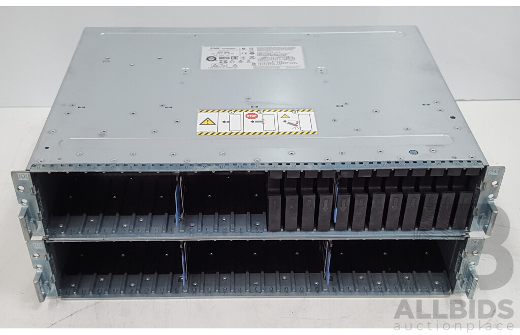 EMC (SAE) 25-Bay Hard Drive Array - Lot of Two