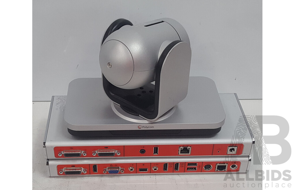Polycom RealPresence Group 500 w/ MPTZ-10 Camera, Polycom EagleEye Producer & Other Accessories