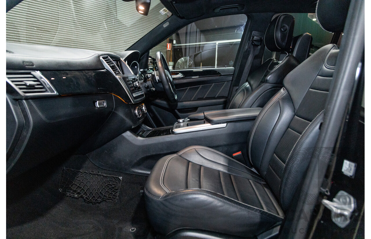 12/2013 Mercedes Benz ML63 AMG (AWD) 166 4d Wagon Obsidian Black Metallic Twin Turbo V8 5.5L