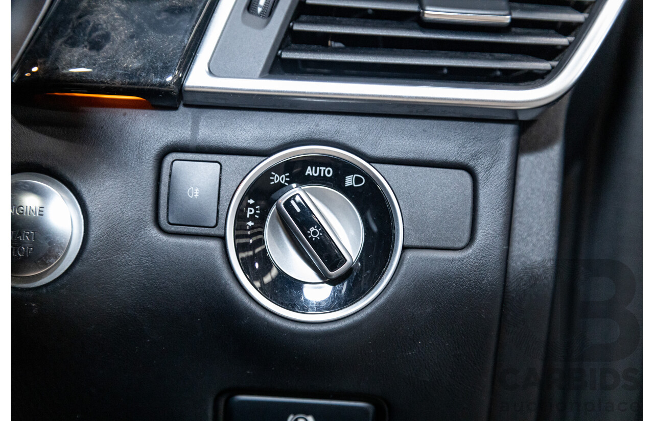 12/2013 Mercedes Benz ML63 AMG (AWD) 166 4d Wagon Obsidian Black Metallic Twin Turbo V8 5.5L