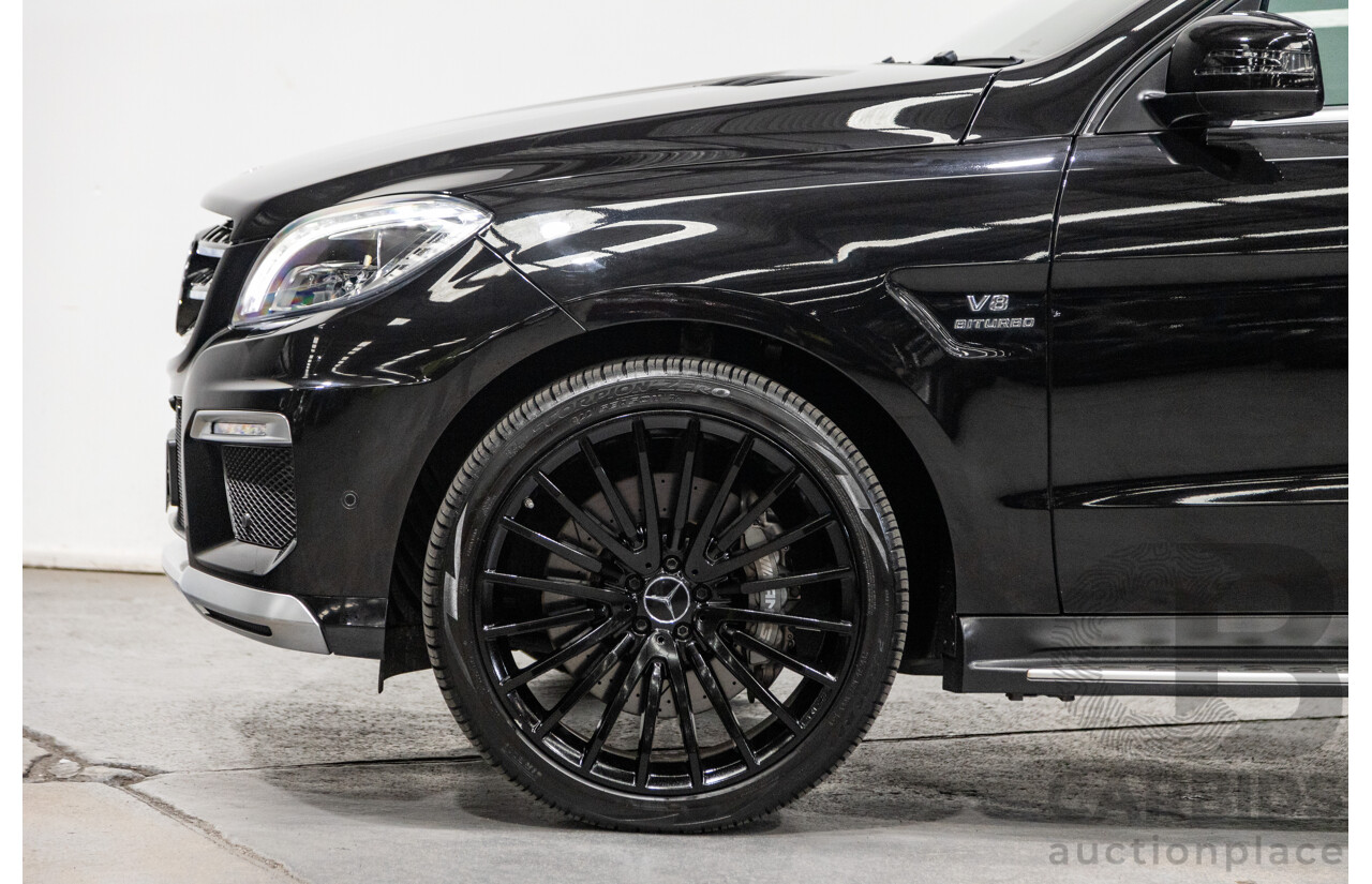 12/2013 Mercedes Benz ML63 AMG (AWD) 166 4d Wagon Obsidian Black Metallic Twin Turbo V8 5.5L