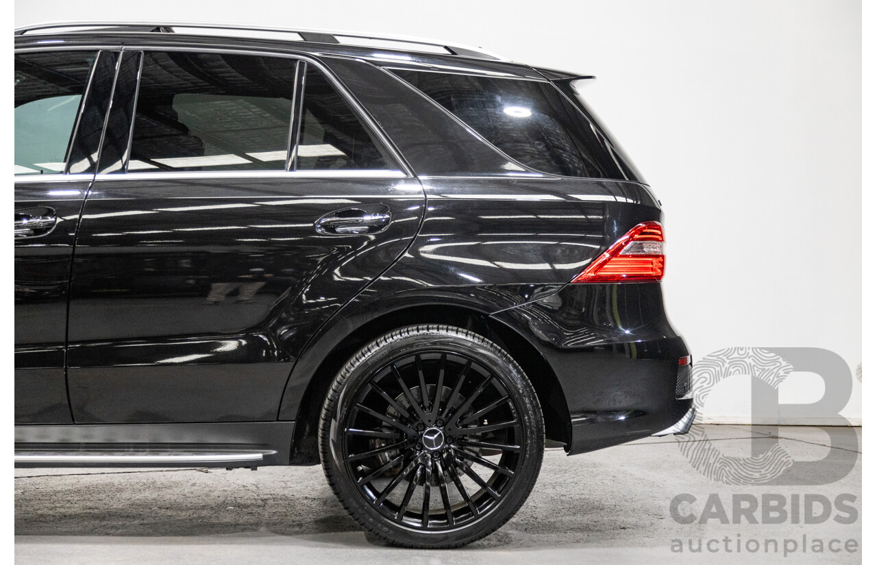 12/2013 Mercedes Benz ML63 AMG (AWD) 166 4d Wagon Obsidian Black Metallic Twin Turbo V8 5.5L