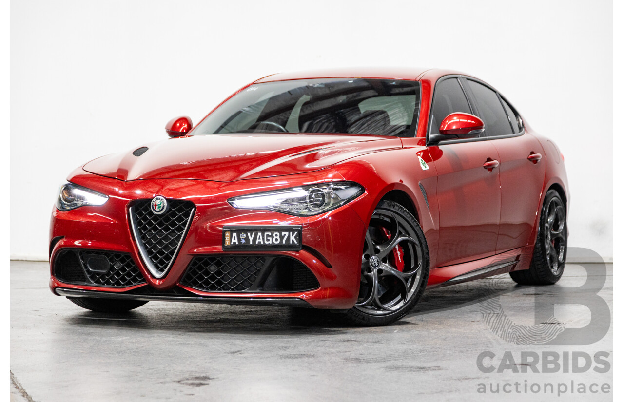 06/2018 Alfa Romeo Giulia Quadrifoglio MY18 4d Sedan Competizione Red Metallic Twin Turbo V6 2.9L