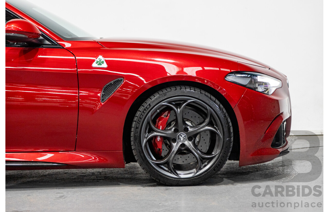 06/2018 Alfa Romeo Giulia Quadrifoglio MY18 4d Sedan Competizione Red Metallic Twin Turbo V6 2.9L