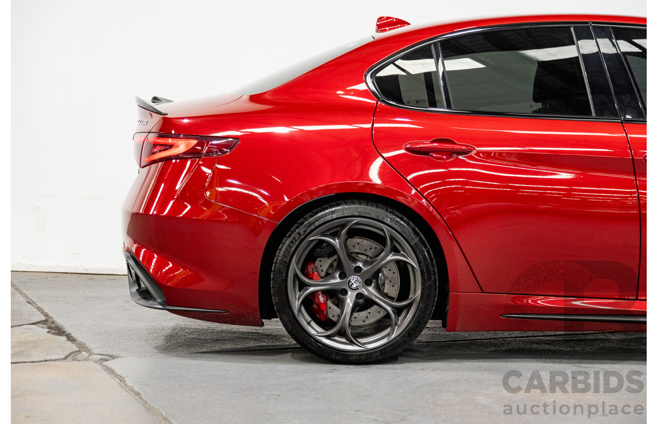 06/2018 Alfa Romeo Giulia Quadrifoglio MY18 4d Sedan Competizione Red Metallic Twin Turbo V6 2.9L