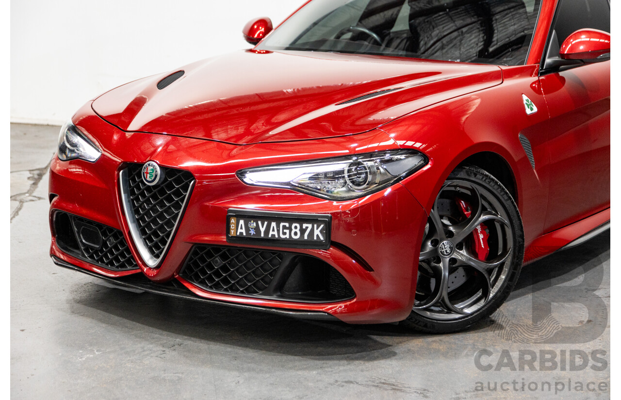 06/2018 Alfa Romeo Giulia Quadrifoglio MY18 4d Sedan Competizione Red Metallic Twin Turbo V6 2.9L