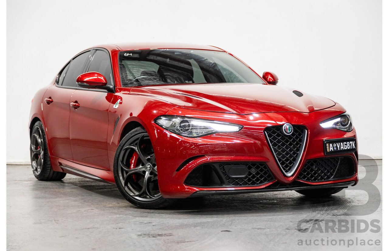 06/2018 Alfa Romeo Giulia Quadrifoglio MY18 4d Sedan Competizione Red Metallic Twin Turbo V6 2.9L