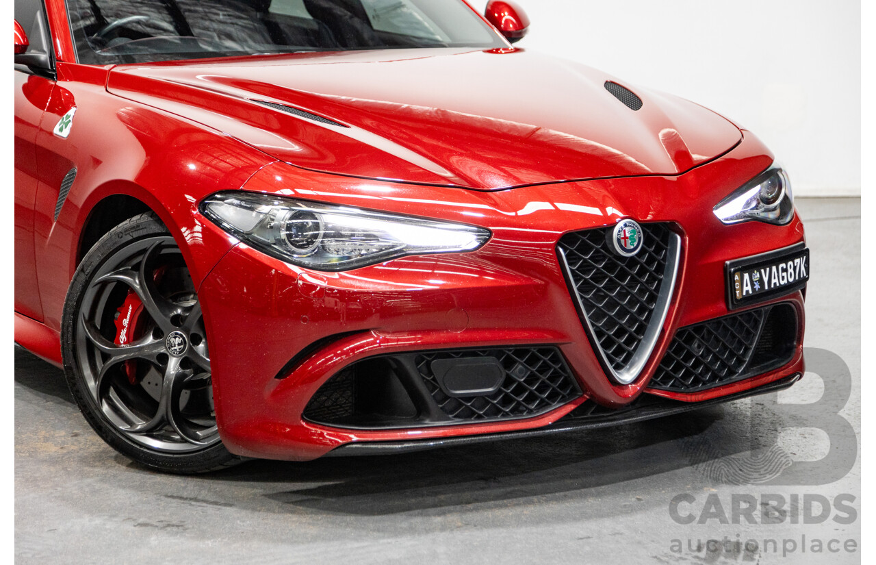 06/2018 Alfa Romeo Giulia Quadrifoglio MY18 4d Sedan Competizione Red Metallic Twin Turbo V6 2.9L