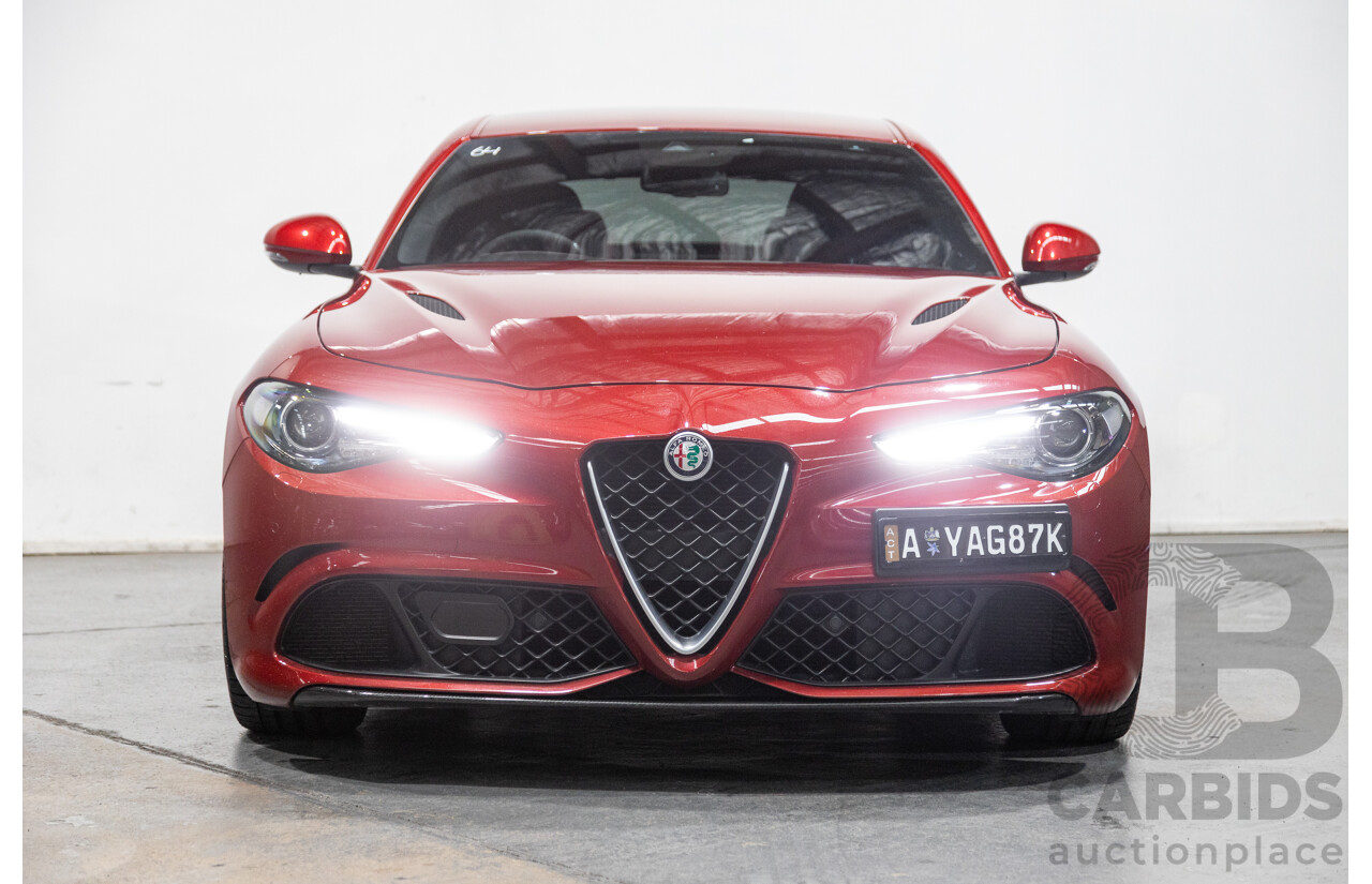 06/2018 Alfa Romeo Giulia Quadrifoglio MY18 4d Sedan Competizione Red Metallic Twin Turbo V6 2.9L