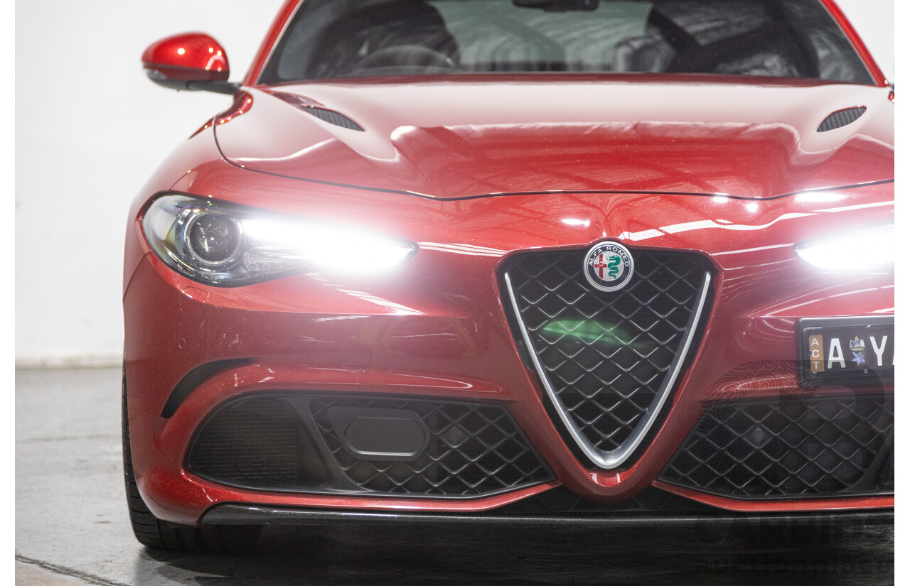 06/2018 Alfa Romeo Giulia Quadrifoglio MY18 4d Sedan Competizione Red Metallic Twin Turbo V6 2.9L