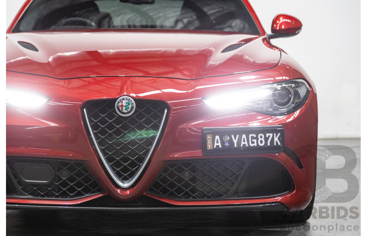 06/2018 Alfa Romeo Giulia Quadrifoglio MY18 4d Sedan Competizione Red Metallic Twin Turbo V6 2.9L