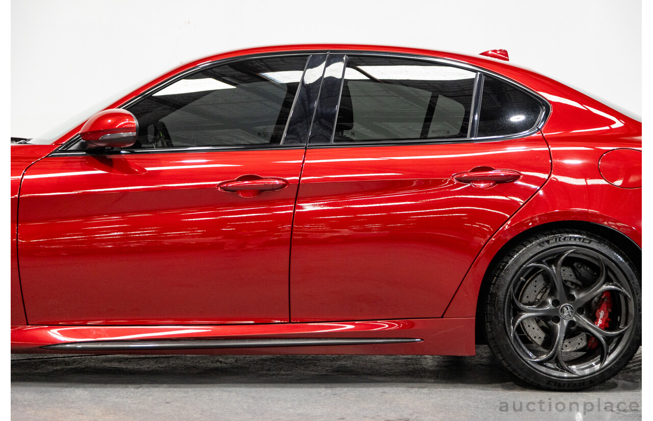 06/2018 Alfa Romeo Giulia Quadrifoglio MY18 4d Sedan Competizione Red Metallic Twin Turbo V6 2.9L